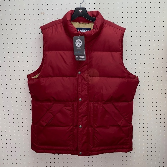 Lands' End Jackets & Coats Nwt Lands End Mens Large Red Down